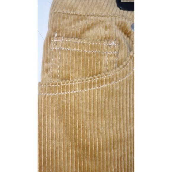 A Love Tree Mini Skirt Corduroy Zip Front Stretchy Academia 60's Vibe Hippie M - Picture 4 of 11